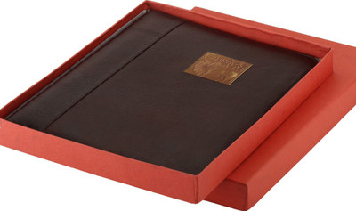 Aircon Leather Brown Leatherite Personal Folder(Set Of 1, Brown)