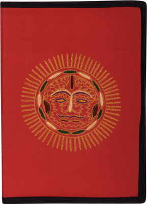 

Affaires Cloth EMBROIDERY FILE FOLDER| Sun Embroidery Print On Cloth Handicrafted Folder (Red) File-0004(Set Of 1, Red)