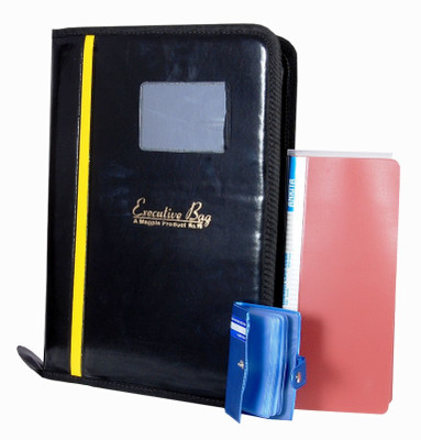 

Aahum Faux Leather File Folder +Visiting Card Holder 240 Pockets +Credit/Debit Card Holder(Set Of 1, Assorted)