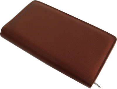 

SAW LEATHER GOODS Leather Cheque Book Holder(Set Of 1, Brown)