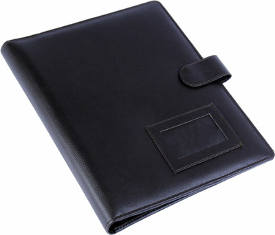 

COI Faux Leather Conference Folder With Front Pocket A4(Set Of 1, Brown)