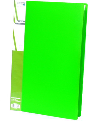 

Chrome Files & Folders Plastic Display Book(Set Of 3, Green)