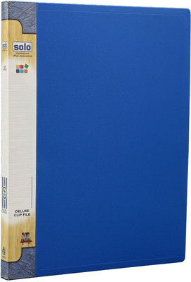 

Solo Delux F/C Polypropylene Clip File(Set Of 2, Blue)