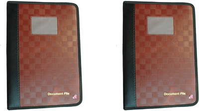 

Jagdish Traders Corporate Series Plastic Conference Files(Set Of 2, Brown)