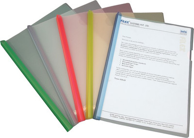 

Solo Strip Polypropylene Report File & Covers(Set Of 10, Multicolor)