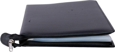 

Ananda sales Executive Series Faux Leather Document File Folder 4 Ring Style - B4 Size(Set Of 1, Black)