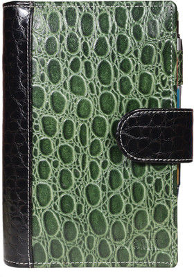 

hide and sleek Leather Folder(Set Of 1, Green)