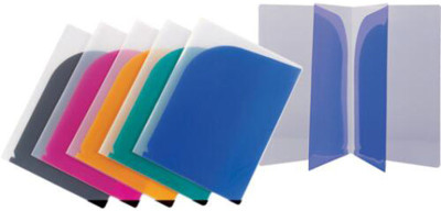 

Y.E.S Polypropelene 4 Partition Folder(Set Of 5, Multicolor)
