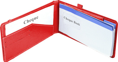 

Eco-Leatherette Premium Paper Cheque Book Holder(Set Of 1, Red)