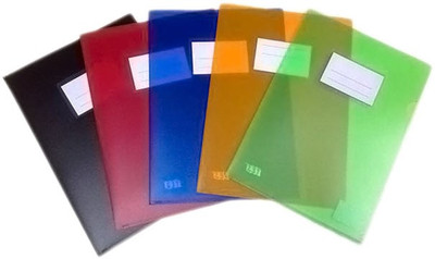 

Y.E.S Polypropelene Thick L-Folder (10pcs)(Set Of 5, Green, Blue, Red, Orange, Black)