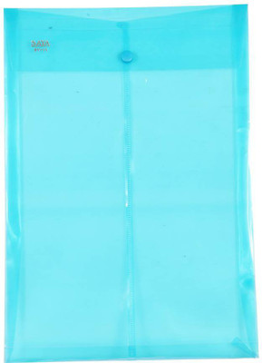 Saya Office Series Polypropylene Clear Bags And Envelopes(Set Of 12, Blue)