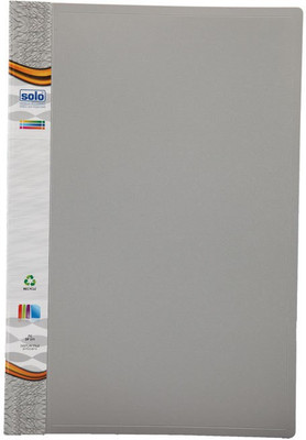 

Solo Polypropylene Display Files / Clear Books(Set Of 1, Grey)