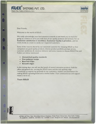 

Solo Document File Bag(Set Of 20, Transparent Yellow)
