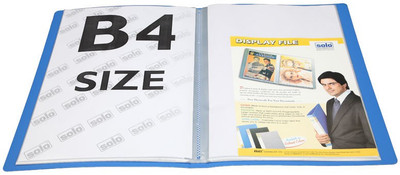 

Solo Polypropylene Display Files / Clear Books(Set Of 1, Blue)