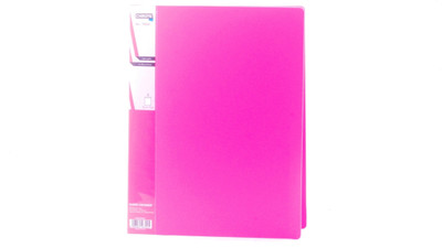 

Chrome Files & Folders Plastic Display Book(Set Of 2, Pink)
