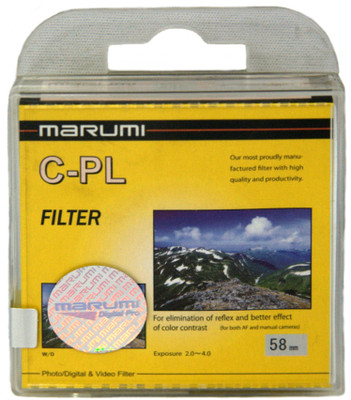 

Marumi 58 mm Circular Polarizer Polarizing Filter (CPL)