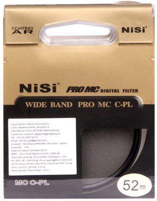 

Nisi 52 mm Circular Polarizer Polarizing Filter (CPL)