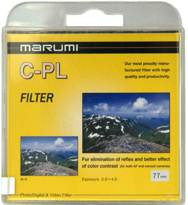 

Marumi 77 mm Circular Polarizer Polarizing Filter (CPL)