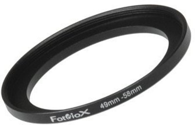 

Fotodiox Inc. Metal Step Up Ring, Anodized Black Metal 49Mm-58Mm, 49-58 Mm - Black Clear Filter(49 mm)