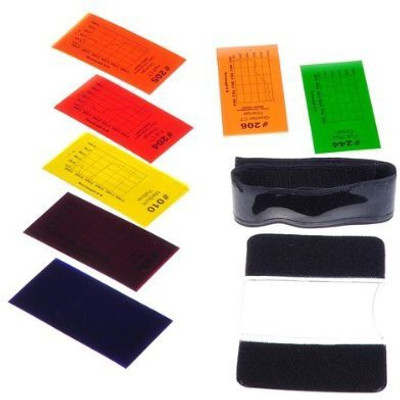 

Neewer 7 Color Camera Flash Photography Balance Filter For Speedlite Color Effect Filter