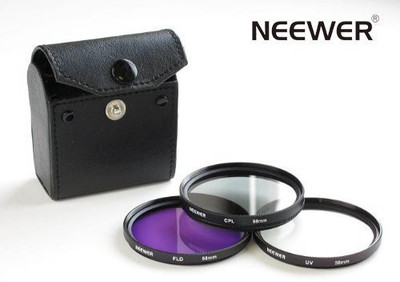 

Neewer 3Pc Photographic Lighting Filter Kit For Any 58 Mm Lens Polarizing Filter (CPL)(58 mm)