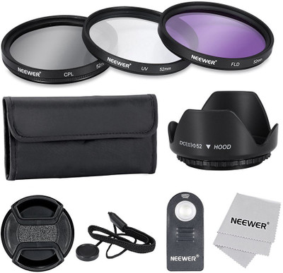 

Neewer 52Mm Lens Filter Accessory Kit And Ml-L3 Ir Wireless Remote Control For Nikon D7100 Series Polarizing Filter (CPL)(52 mm)