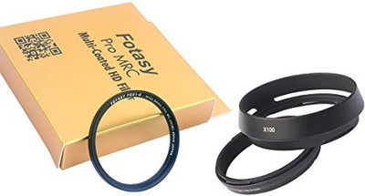 

Photography Accessories INC 49Mm Metal Filter Adapter Ring Lens Hood Set - Black UV Filter(49 mm)