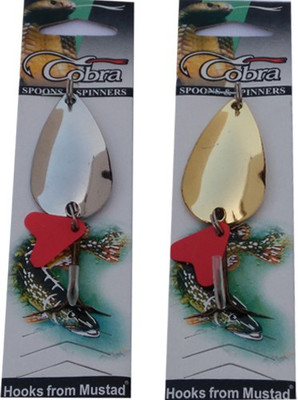

Hunting Hobby Oval Spoon Fishing Lure(Pack of 2 Size 5)