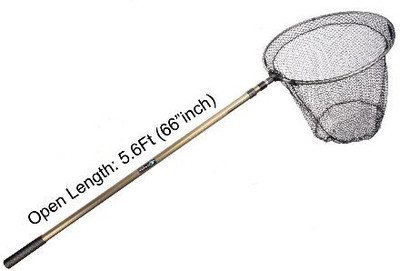 

Hunting Hobby Folding Landing Net LN5005 Silver Fishing Rod(171 cm, .340 kg, Silver)