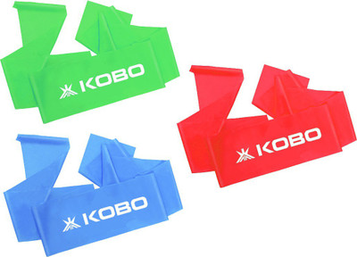 

Kobo Power (Set of 3) Aerobic Cardio & Exercise Resistance Band(Green, Blue, Red), Blue;green;red