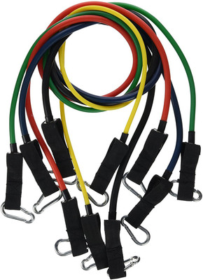 

Ohuhu Resistance Band Set with Carrying Case Resistance Tube(Yellow, Green, Red, Blue, Black), Black;blue;green;red;yellow