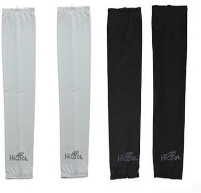 Gee Power Polyester, Nylon Arm Sleeve For Men & Women(Free, Black, Grey)