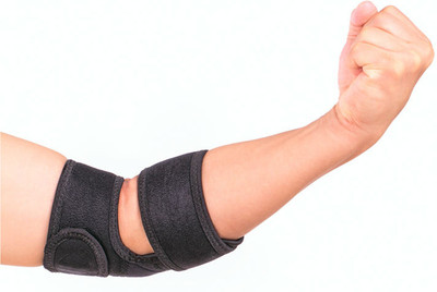 

Noova Elbow Support Sleeve Wrap Guard for Sports Activity Fitness Band(Black, Pack of 1)