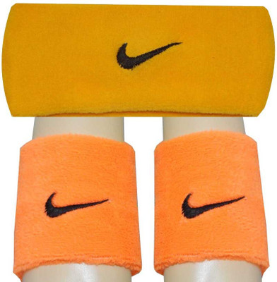 

R-Lon Wrist and Head Combination Fitness Band(Orange, Yellow, Pack of 3)