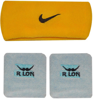 

R-Lon Wrist and Head Combination Fitness Band(Yellow, Grey, Pack of 3), Grey;yellow