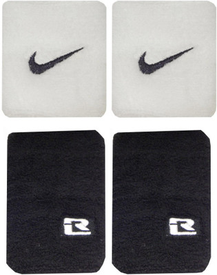 

R-Lon Wrist Support Combination Fitness Band(White, Black, Pack of 4), Black;white