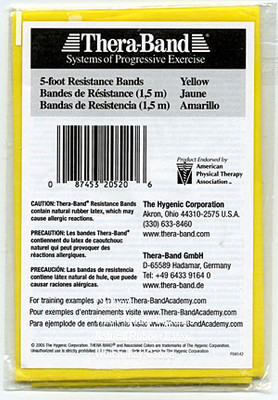 Theraband Thin Latex Resistance Band(Yellow)
