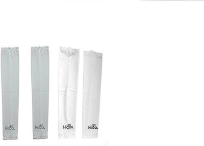 Gee Power Hi Cool Sunlight UV Protection Arm Sleeves (Set of 2 Pairs) Fitness Band(White, Grey, Pack of 2) available at flipkart for Rs.189