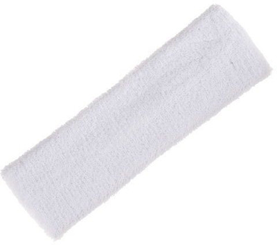 

Futaba Fashionable SoftStretch Sweatband Elastic Head Fitness Band(White, Pack of 1)