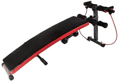 

Kobo Sit Up With Dumbbells & Resistance Tube Multipurpose Fitness Bench