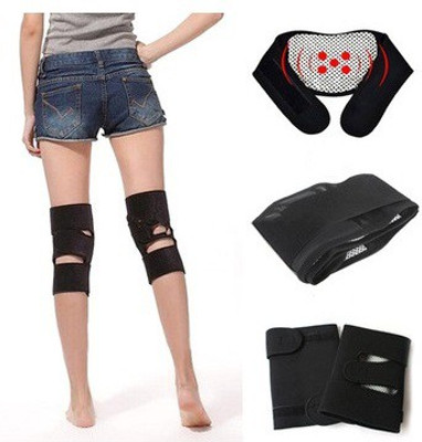 

Hotshapers knee magnetic kneepad support with velcro strap Hand Grip/Fitness Grip(Black)