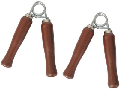 

Woody ONE PAIR OF WOODEN HAND GRIPPER Hand Grip/Fitness Grip(Brown)