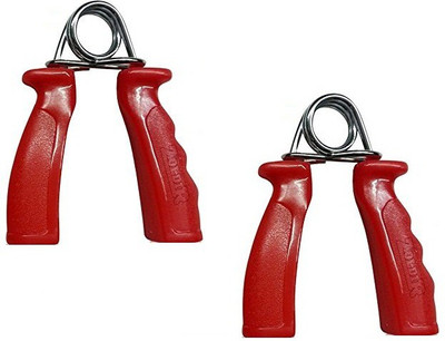 Gade Heavy Duty Plastic Handle Hand Grip/Fitness Grip(Red)
