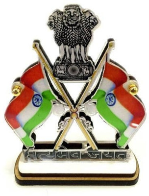 

Tulsae India Rectangle Car Dashboard Flag Flag(Rayon)