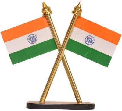 

Indigo Creatives India Double Sided Wind Table Miniature Flag(Cotton)