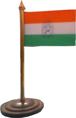 

Sheelaadmakers indian Rectangle Table Miniature Flag(Paper)