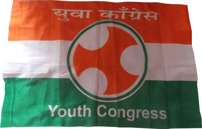 

Sheelaadmakers youth congress party Rectangle Outdoor Flag Flag(Rayon)