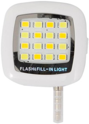 

Basetronix Universal Portable Mini 16 LED External Fill Light Selfie For Smartphone Flash(White, Black)