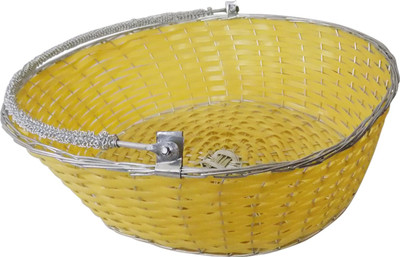 

Stonic Round_Shape_10 Bamboo Flower Basket without Artificial Flower & Plant(W: 22 cm x H: 6 cm x D: 4 cm)