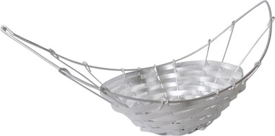 

Stonic Round_Shape_11 Bamboo Flower Basket without Artificial Flower & Plant(W: 15 cm x H: 5 cm x D: 5 cm)